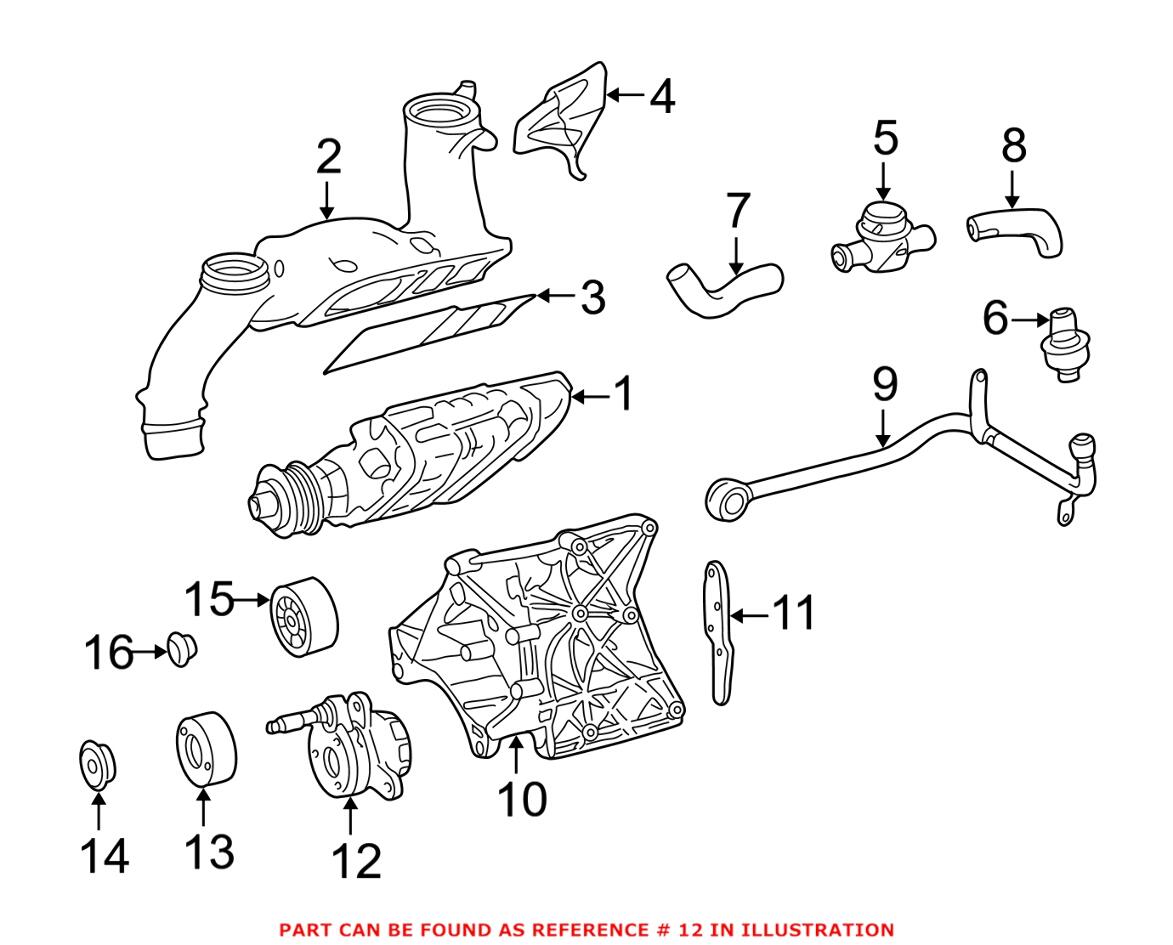 Mercedes Serpentine Belt Tensioner 1112001370